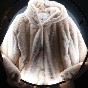 Cream Faux Fur Jacket